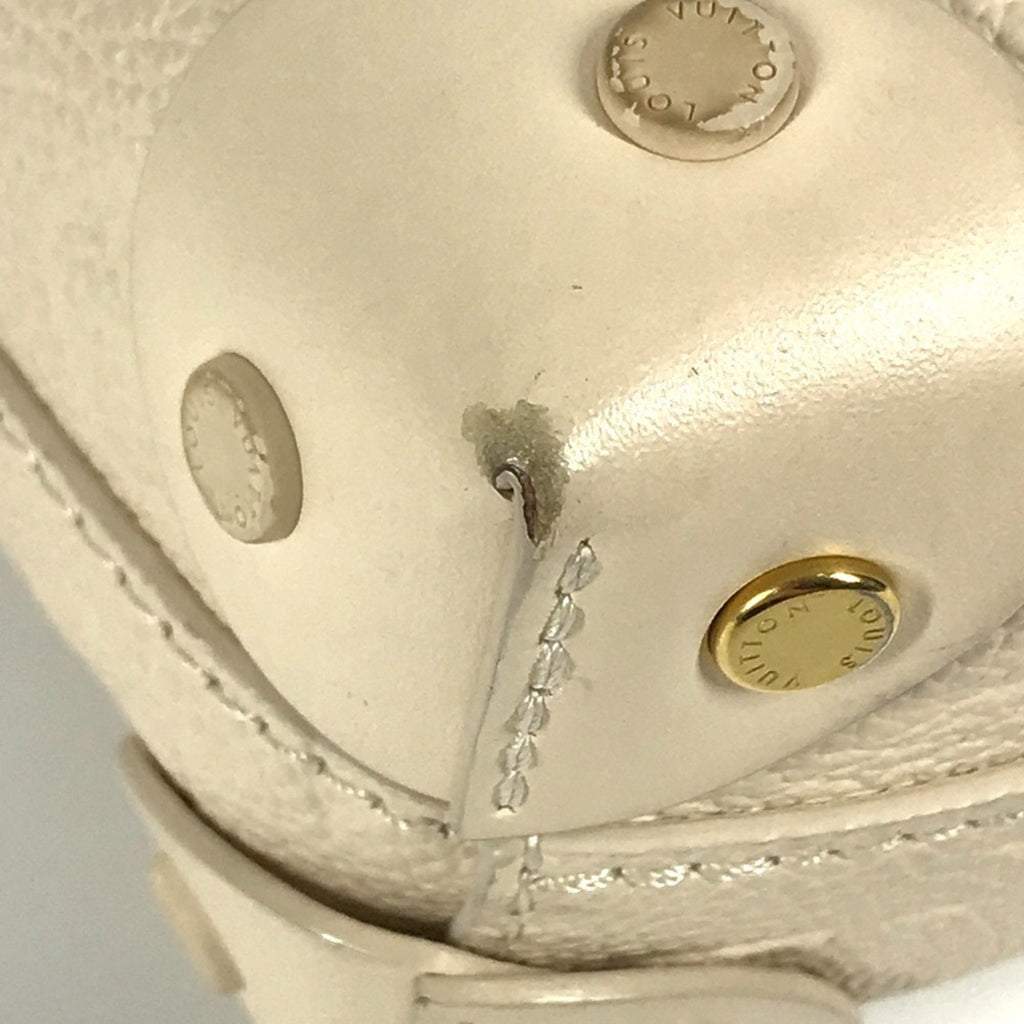 Louis Vuitton White Monogram Empreinte Handbag