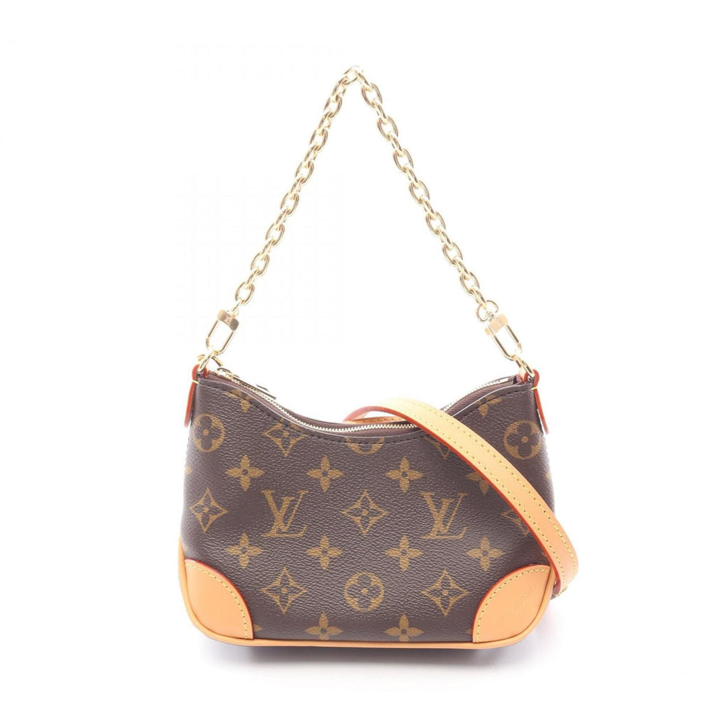 Louis Vuitton Brown Coated Canvas Leather Handbag