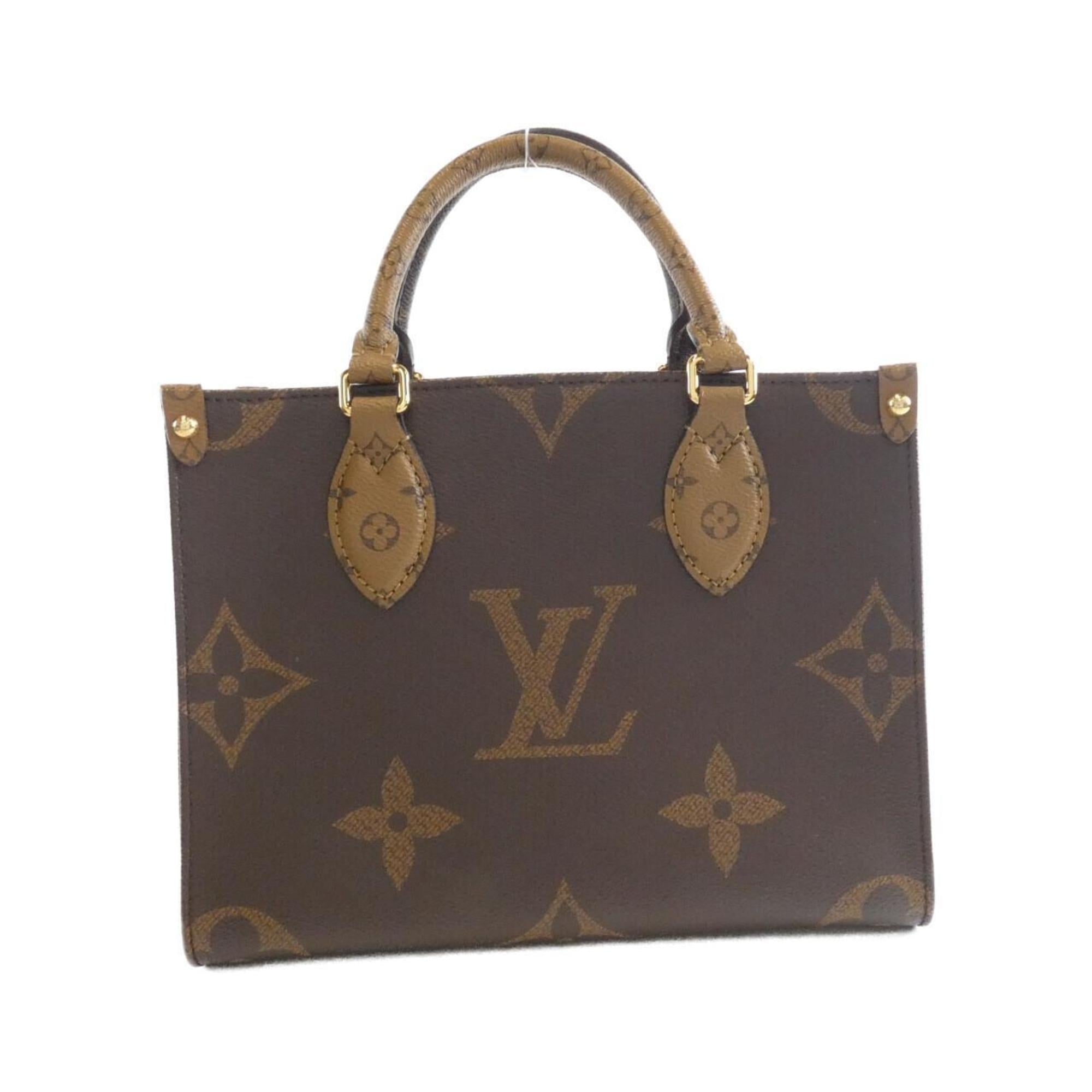Louis Vuitton Marron Coated Canvas Handbag