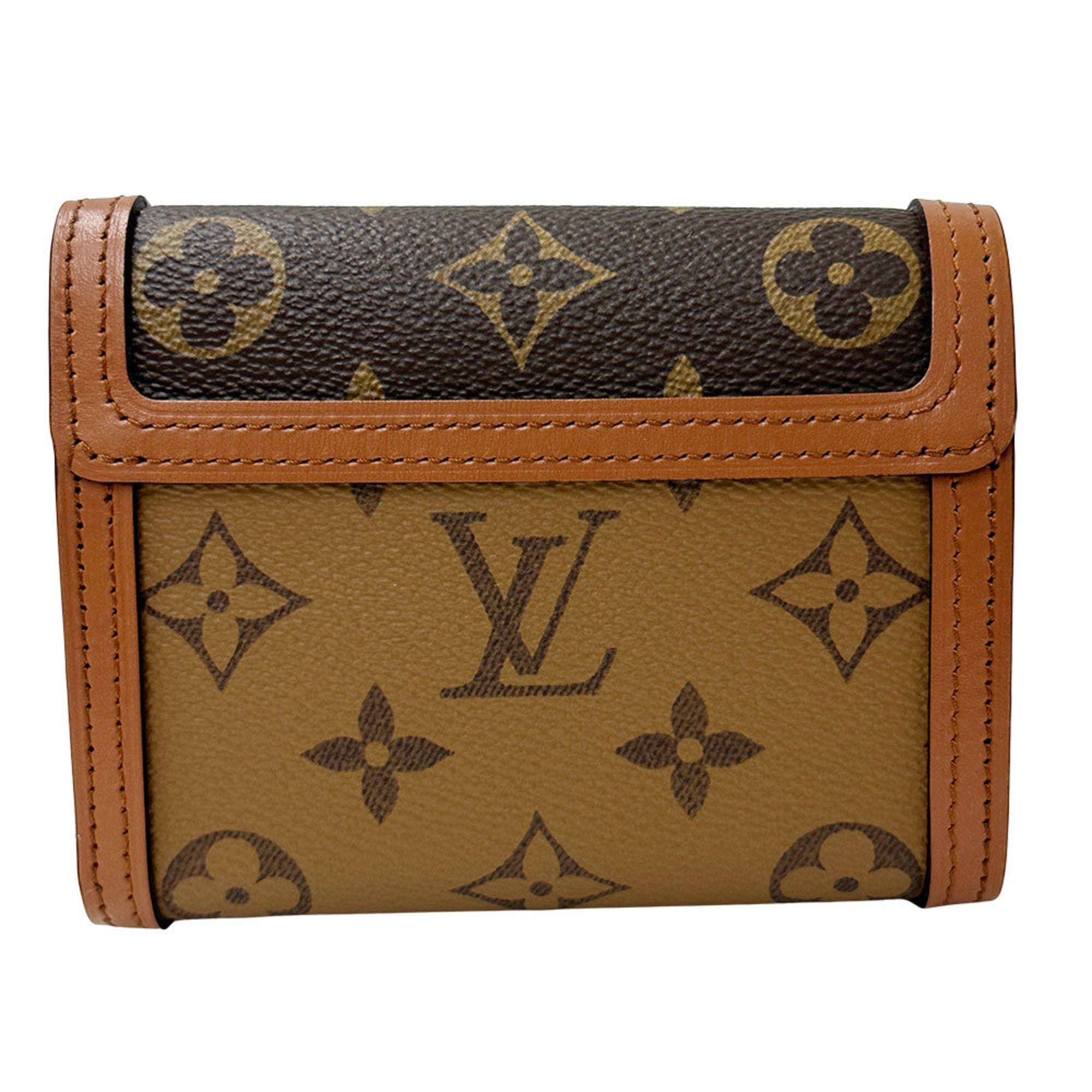 Louis Vuitton Monogram Reverse Monogram Reverse Wallet (Tri-Fold)