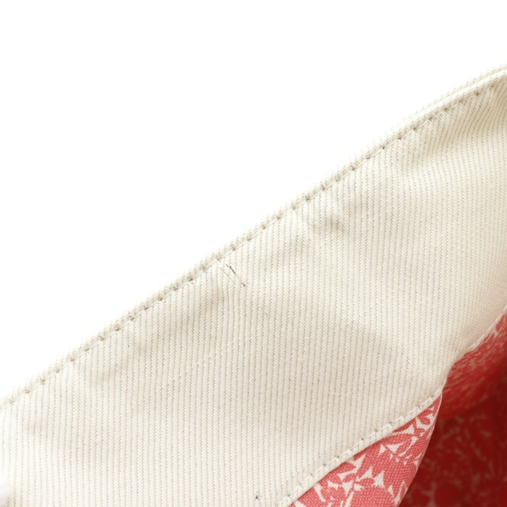 Louis Vuitton Corail Ivory Pink White Canvas Tote Bag