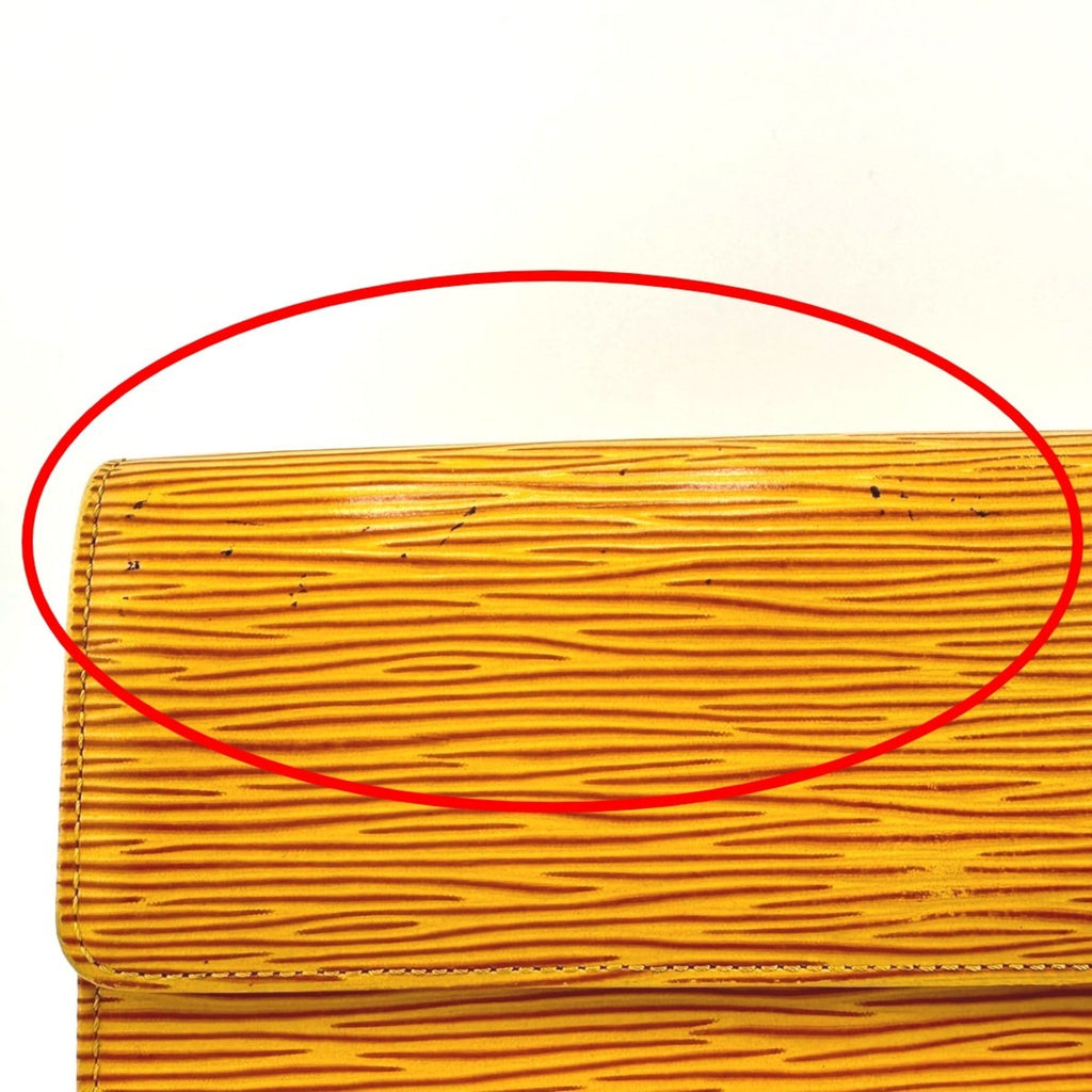 Louis Vuitton Yellow Epi Leather Long Wallet