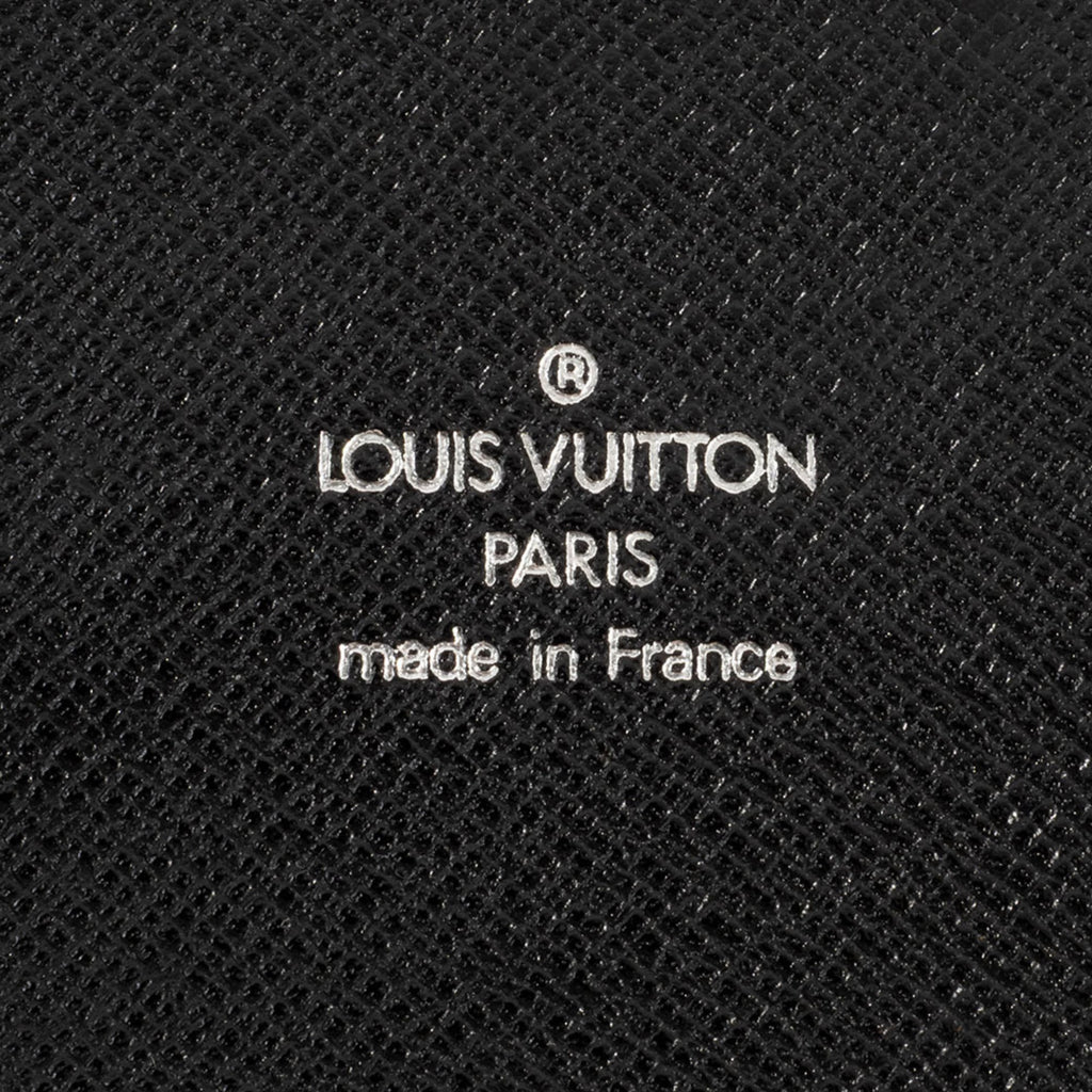 Louis Vuitton Black Taiga Leather Leather Long Bill Wallet