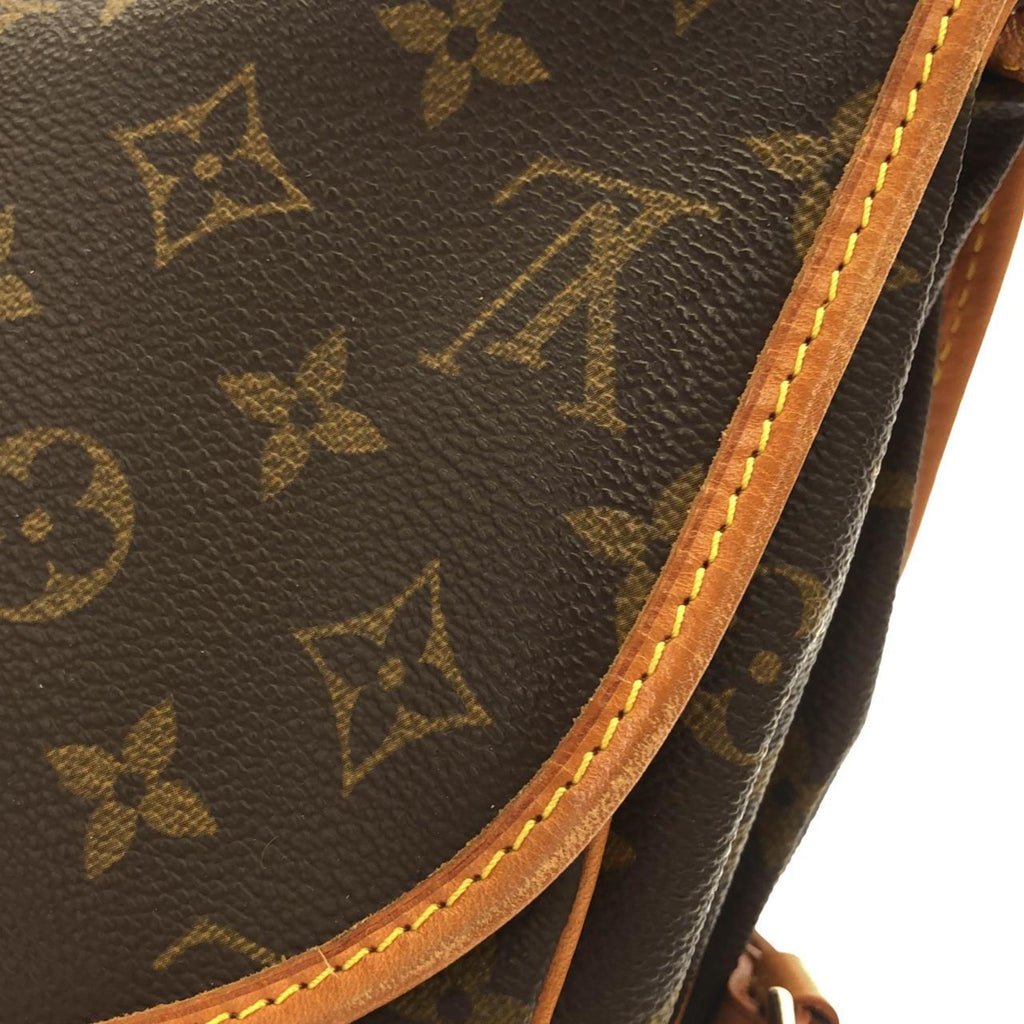 Louis Vuitton Marron Coated Canvas Shoulder Bag