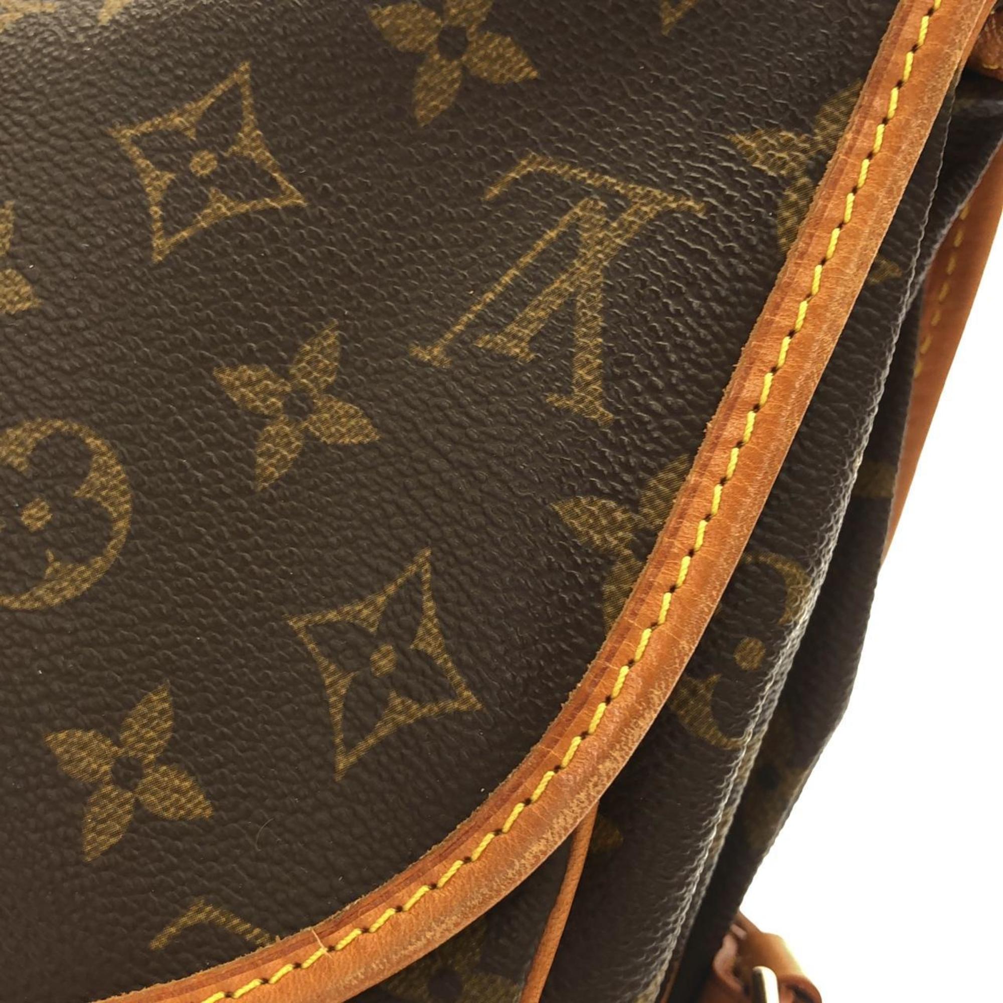 Louis Vuitton Marron Coated Canvas Shoulder Bag
