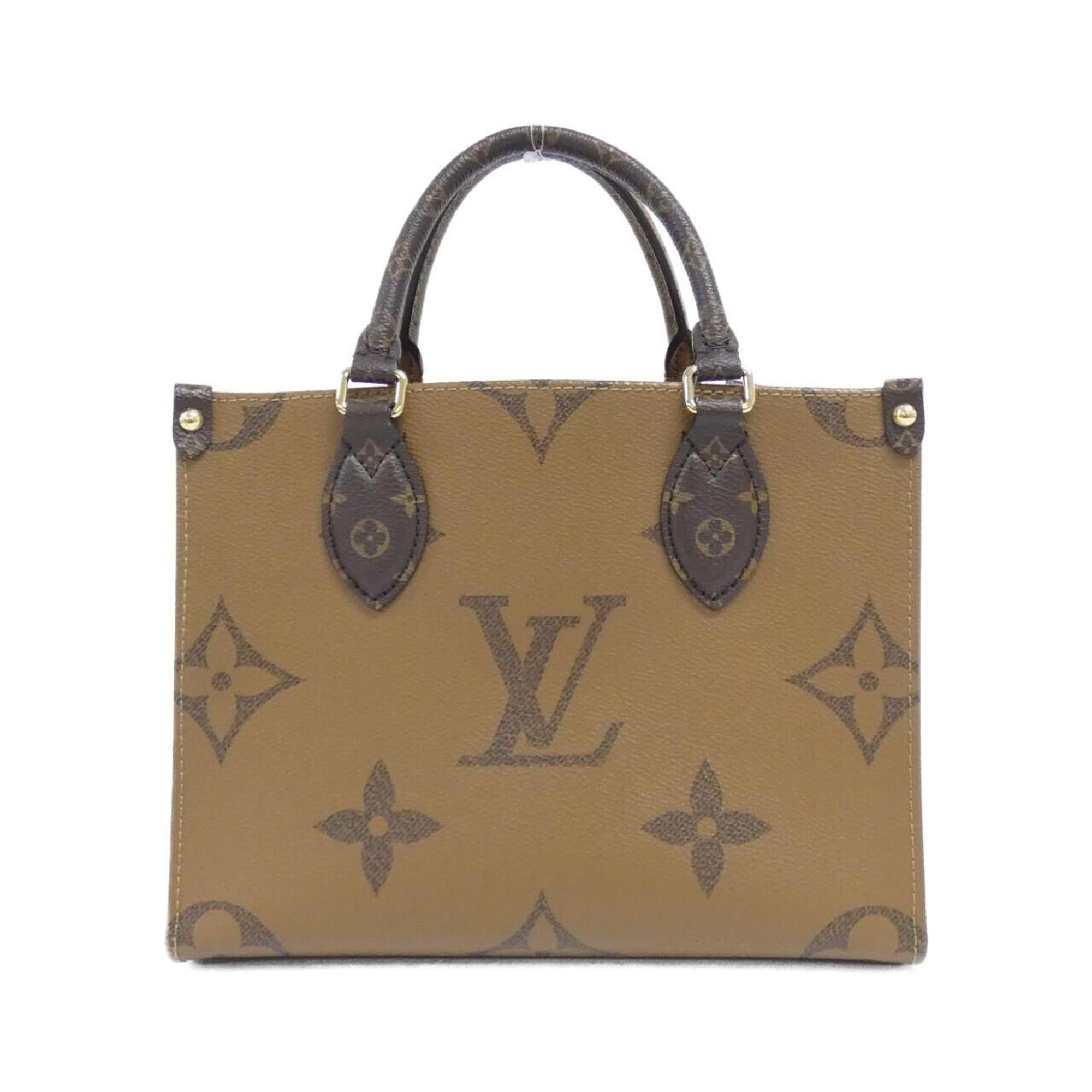 Louis Vuitton Brown Coated Canvas Handbag