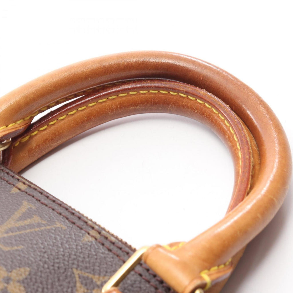 Louis Vuitton Brown Coated Canvas Leather Monogram Handbag