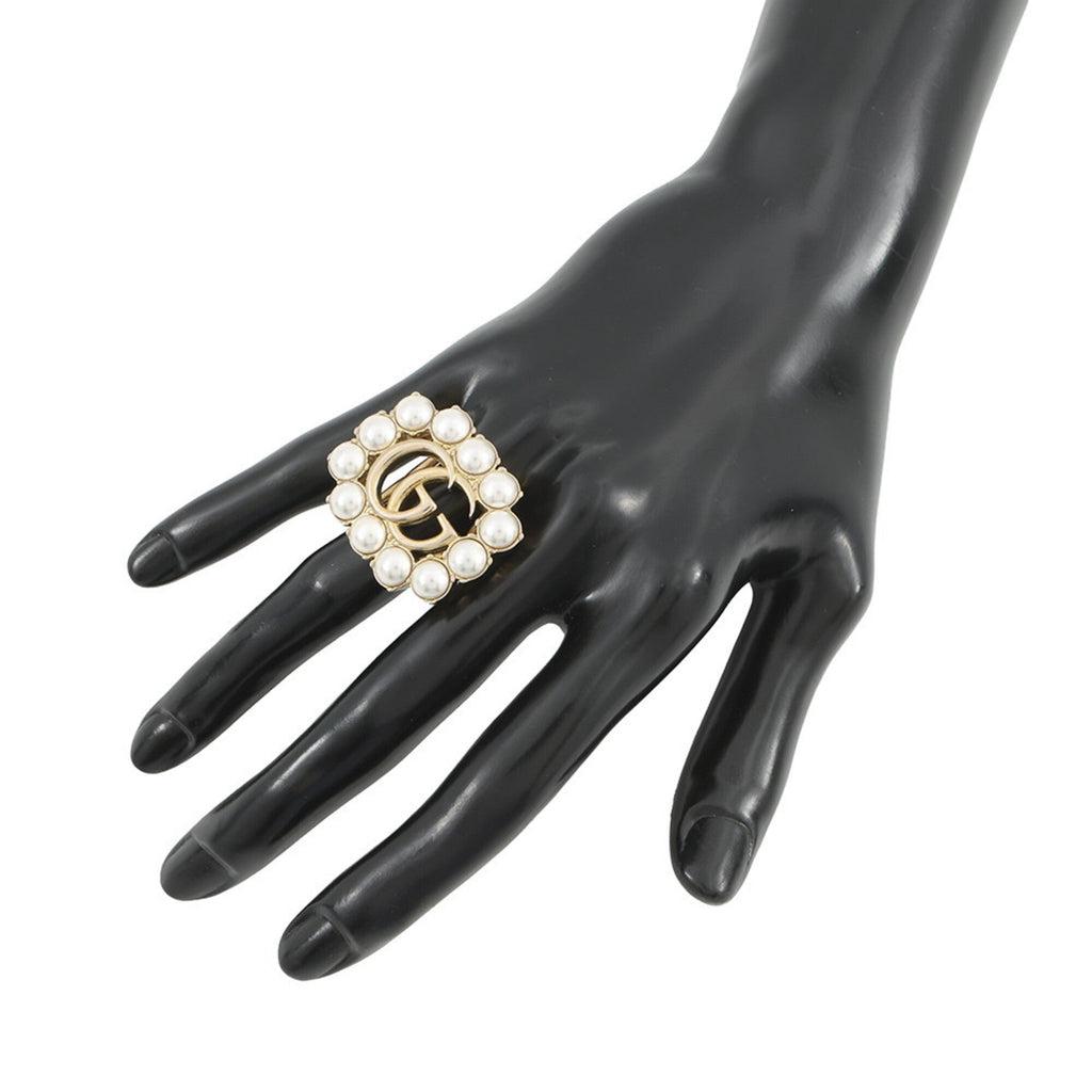 Gucci Champagne Gold Gold Plating Band Ring (Pre-Owned)