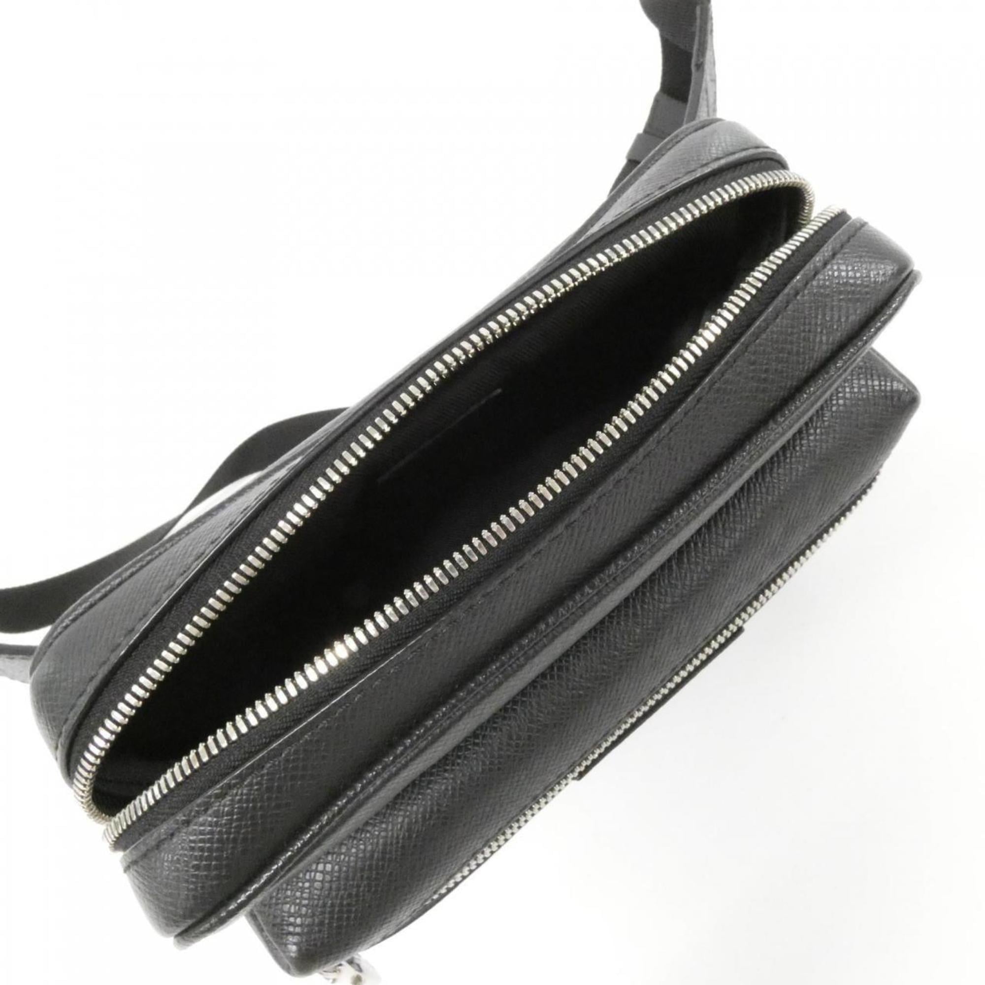 Louis Vuitton Black Coated Canvas Shoulder Bag