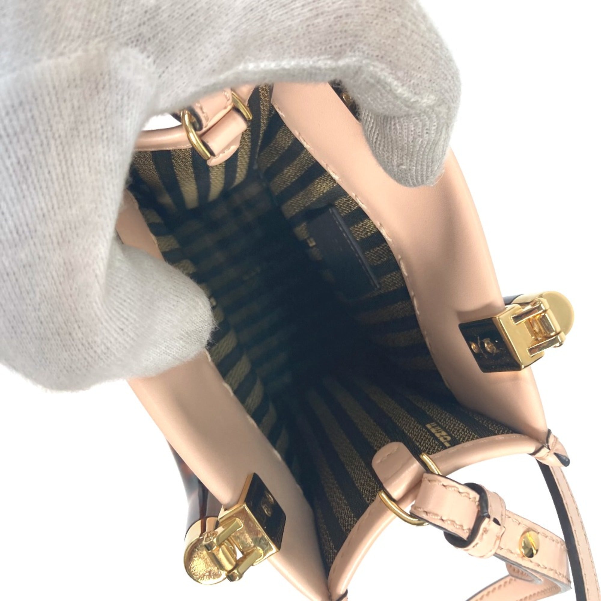Fendi Beige Leather Handbag