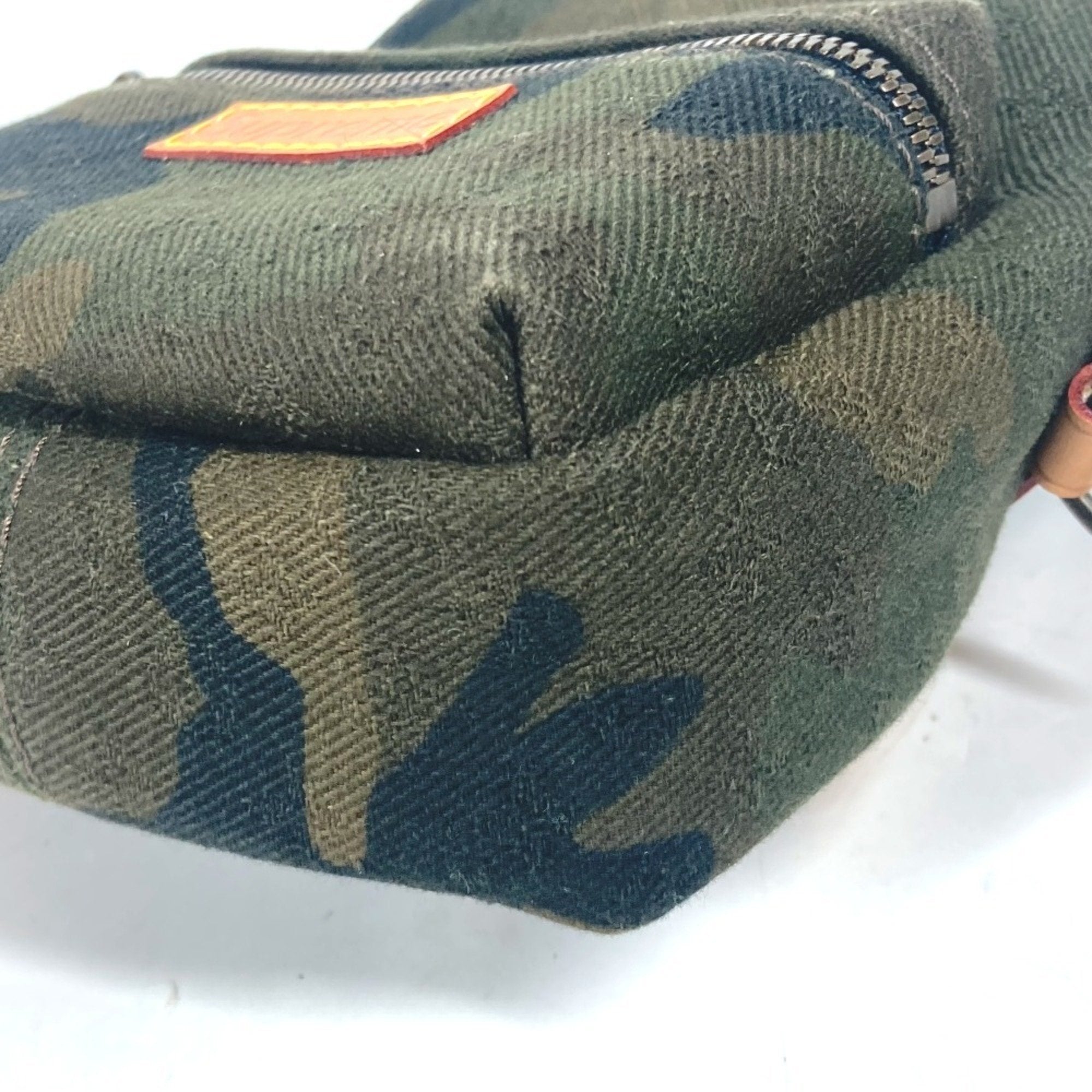 Louis Vuitton Camouflage Green Canvas Backpack