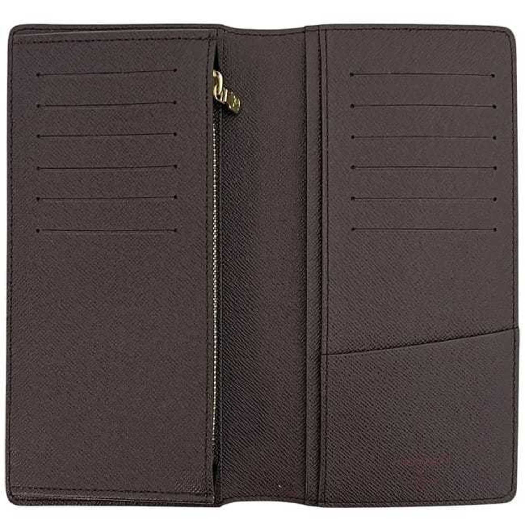 Louis Vuitton Brown Damier Canvas Ebene Damier Canvas Long Wallet