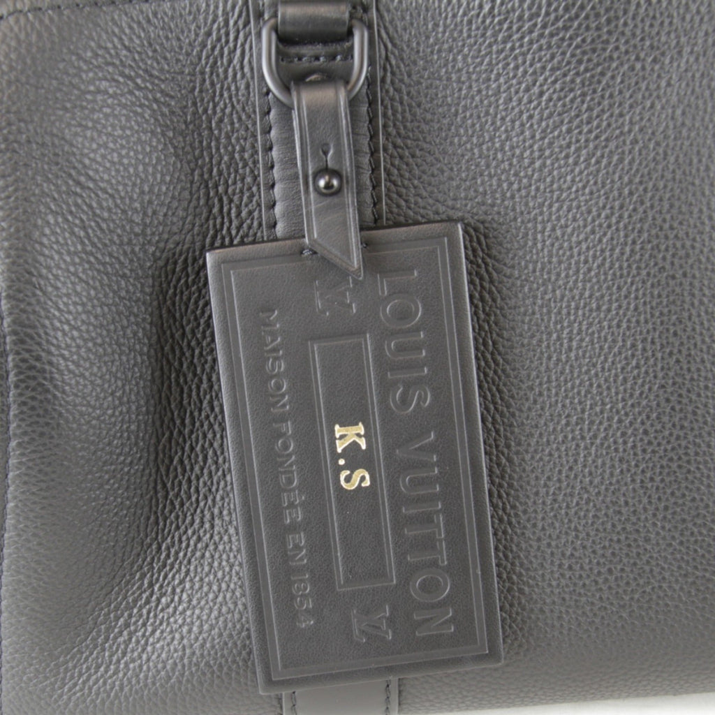 Louis Vuitton Black Leather Shoulder Bag