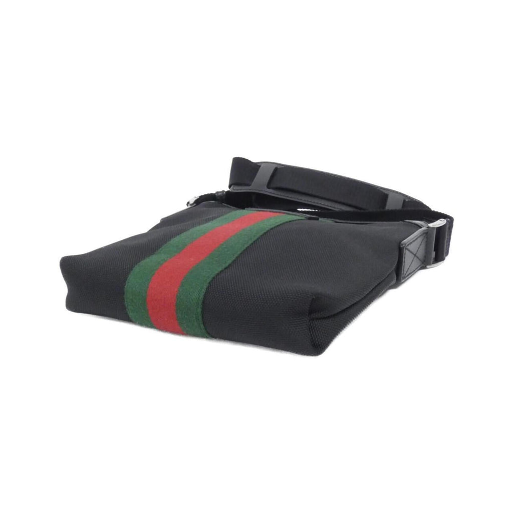 Gucci Black Canvas Shoulder Bag (Pre-Owned)