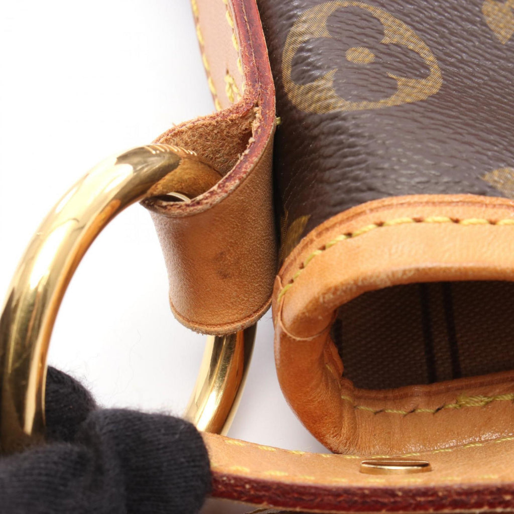 Louis Vuitton Brown Monogram Coated Canvas Leather Shoulder Bag