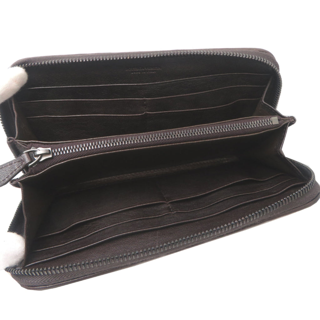 Bottega Veneta Brown Leather Long Wallet (Bi-Fold)