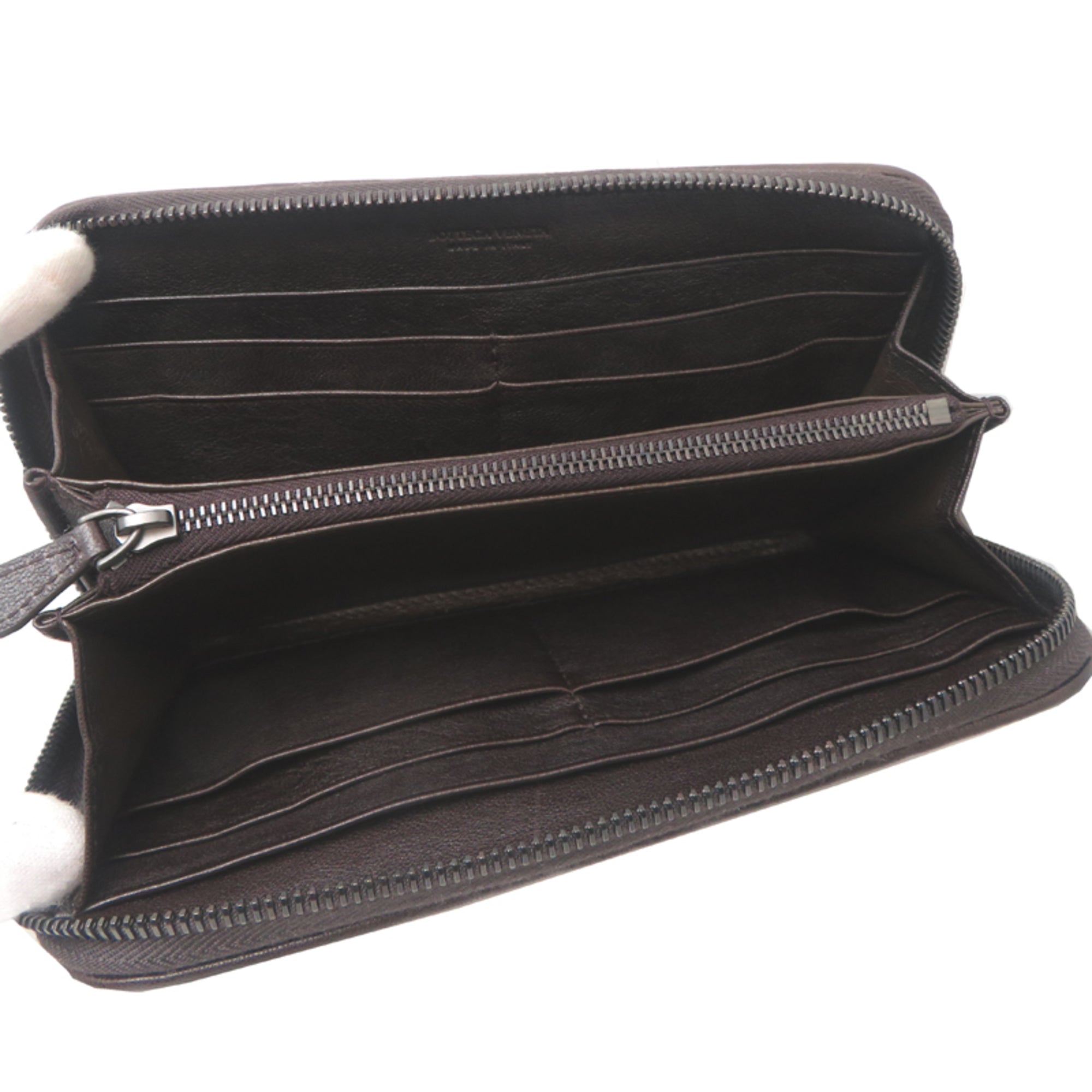 Bottega Veneta Brown Leather Long Wallet (Bi-Fold)
