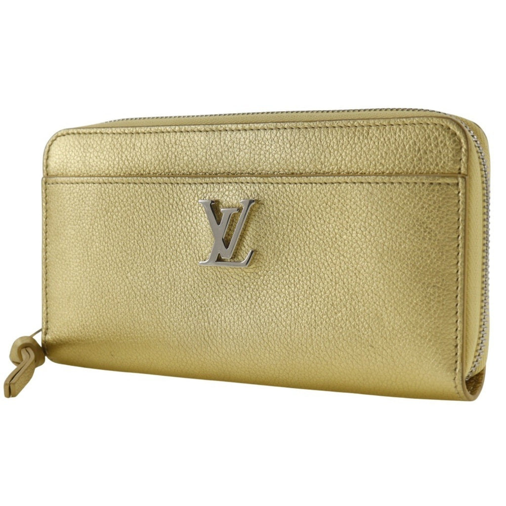 Louis Vuitton Gold Leather Long Wallet