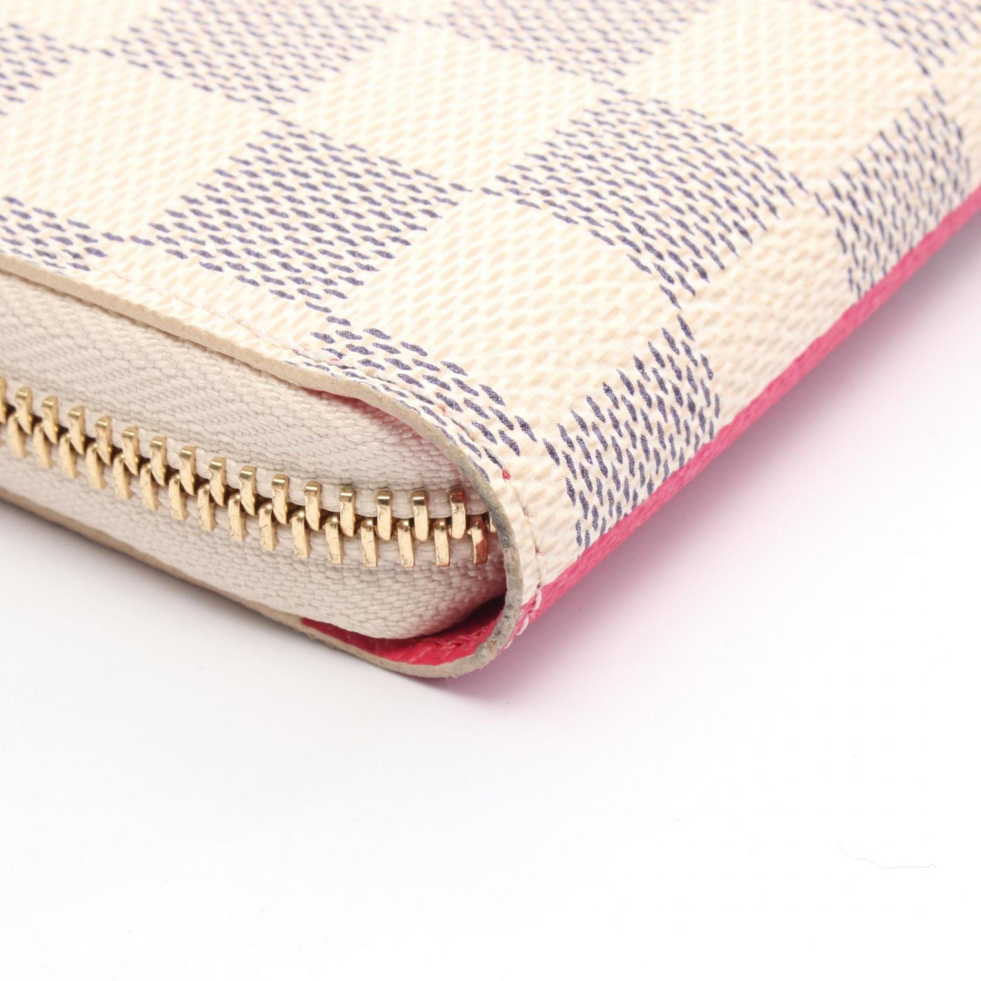 Louis Vuitton Multicolor Multi-Color White Pvc Damier Azur Long Wallet