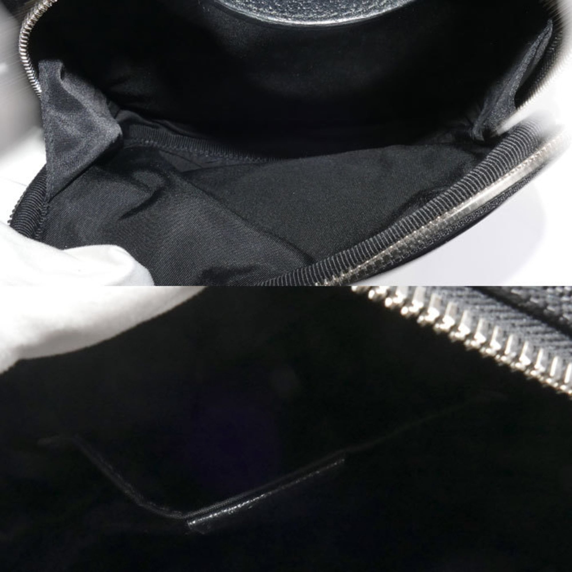 Gucci Black Nylon Leather Shoulder Bag (Pre-Owned)