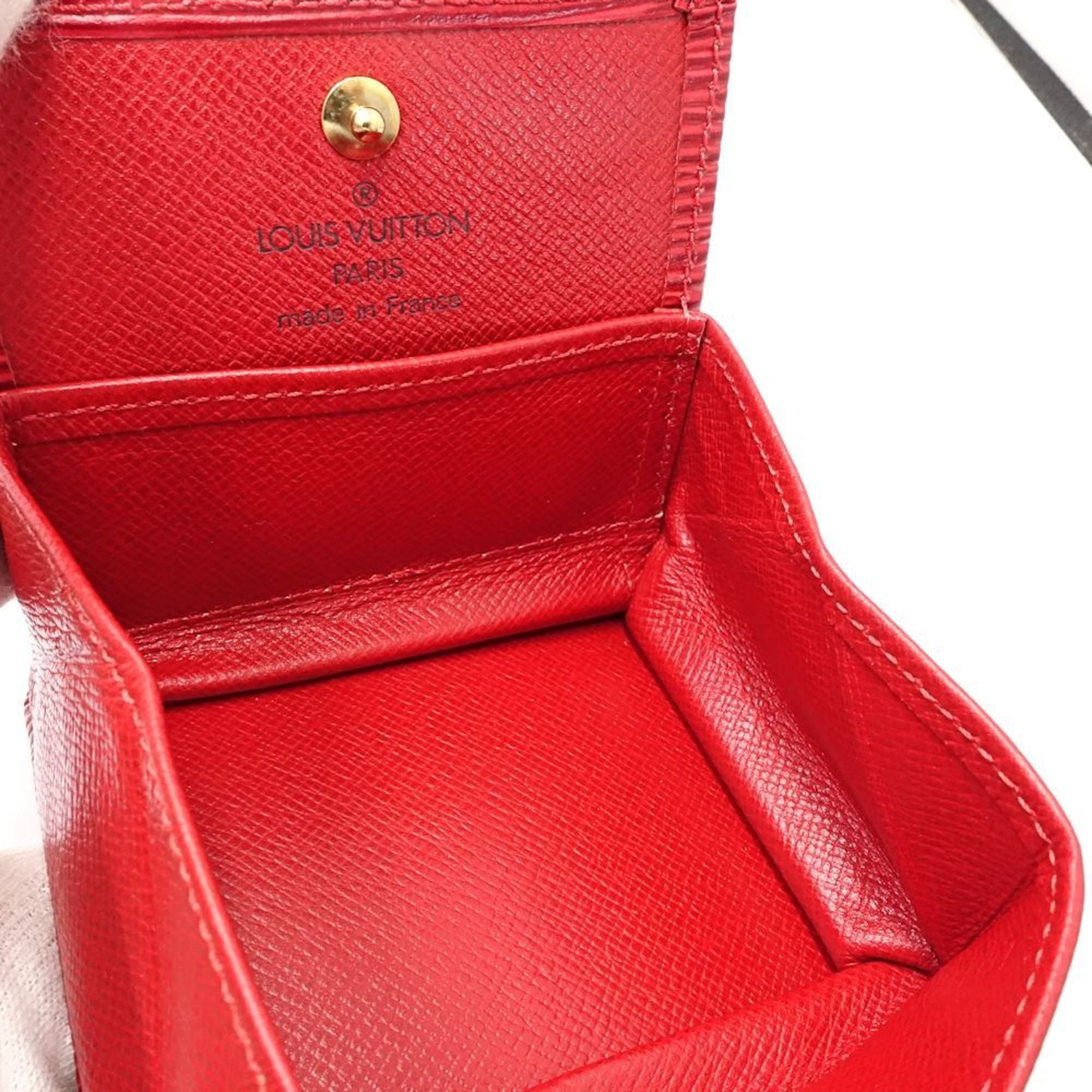 Louis Vuitton Castilian Red Epi Leather Coin Purse/Coin Case