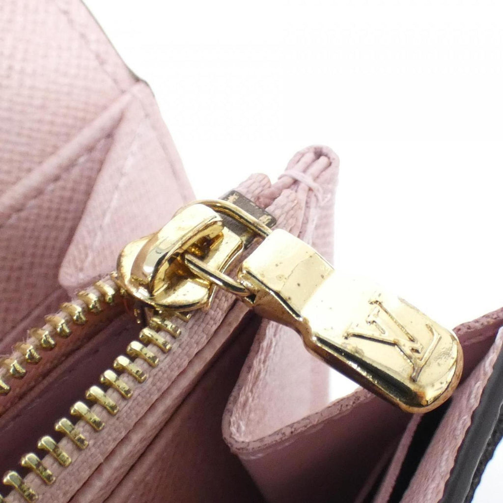 Louis Vuitton Brown Rose Ballerine Coated Canvas Long Wallet (Tri-Fold)