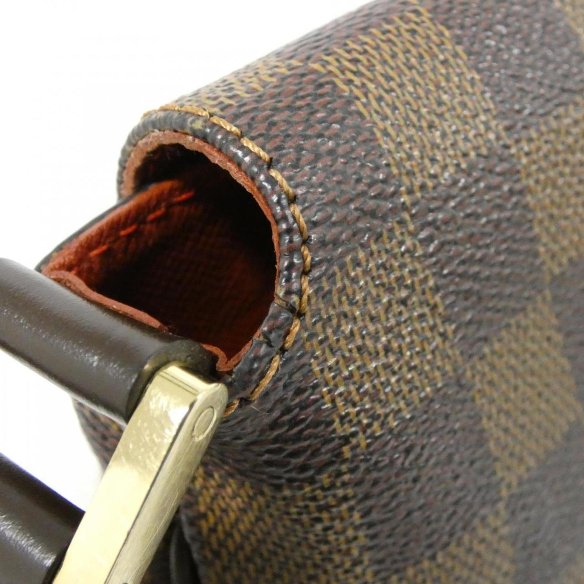 Louis Vuitton Brown Coated Canvas Shoulder Bag