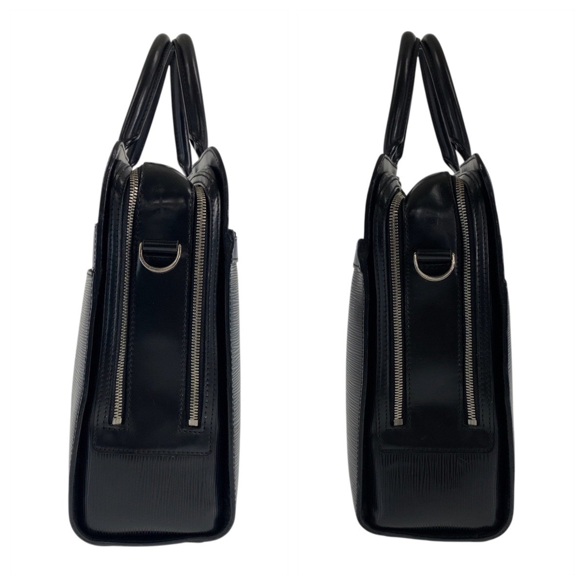 Louis Vuitton Black Noir Epi Leather Briefcase