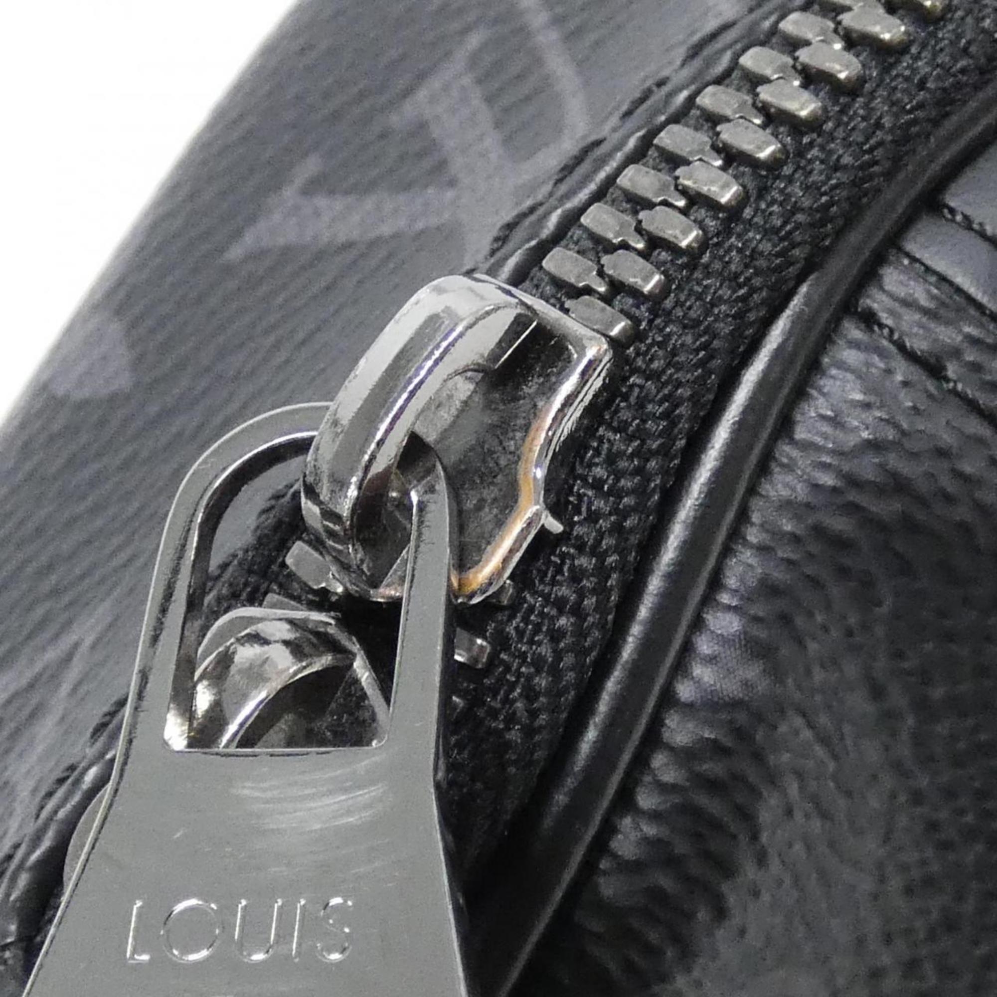 Louis Vuitton Black Coated Canvas Shoulder Bag