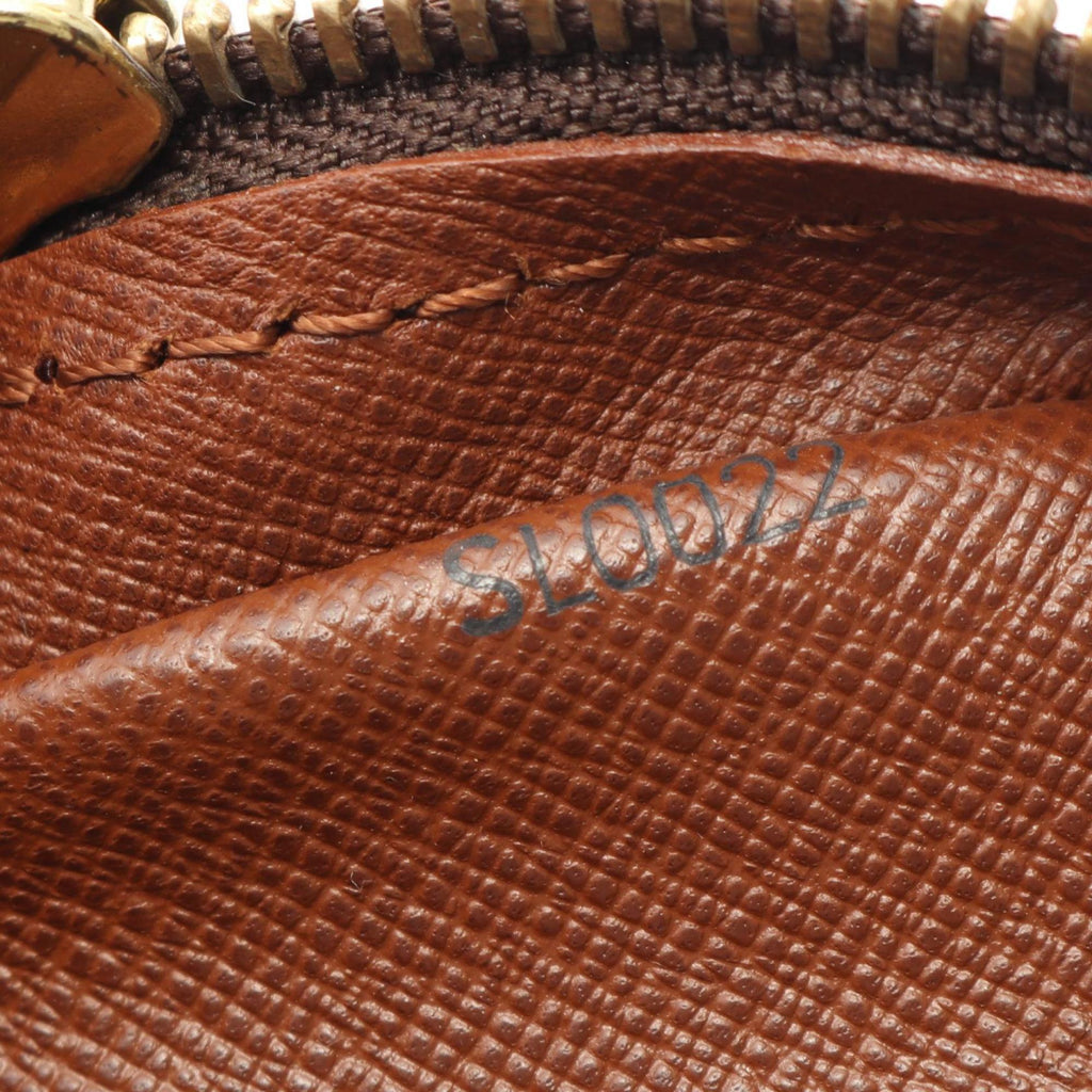 Louis Vuitton Brown Coated Canvas Leather Shoulder Bag