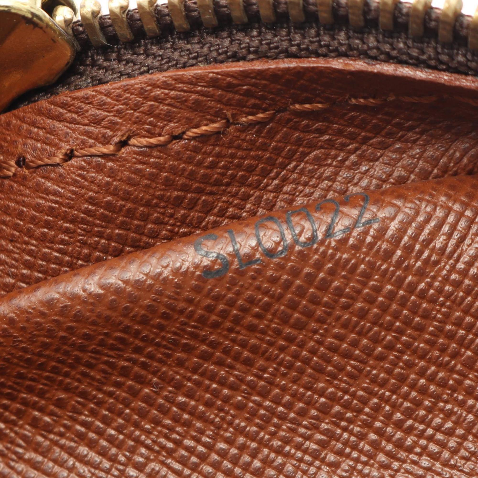 Louis Vuitton Brown Coated Canvas Leather Shoulder Bag