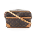 Louis Vuitton Brown Coated Canvas Shoulder Bag