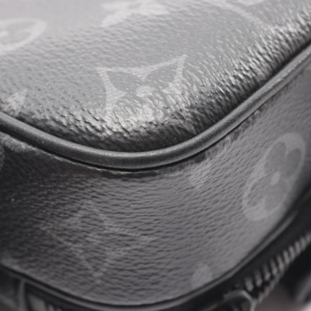 Louis Vuitton Black Coated Canvas Shoulder Bag