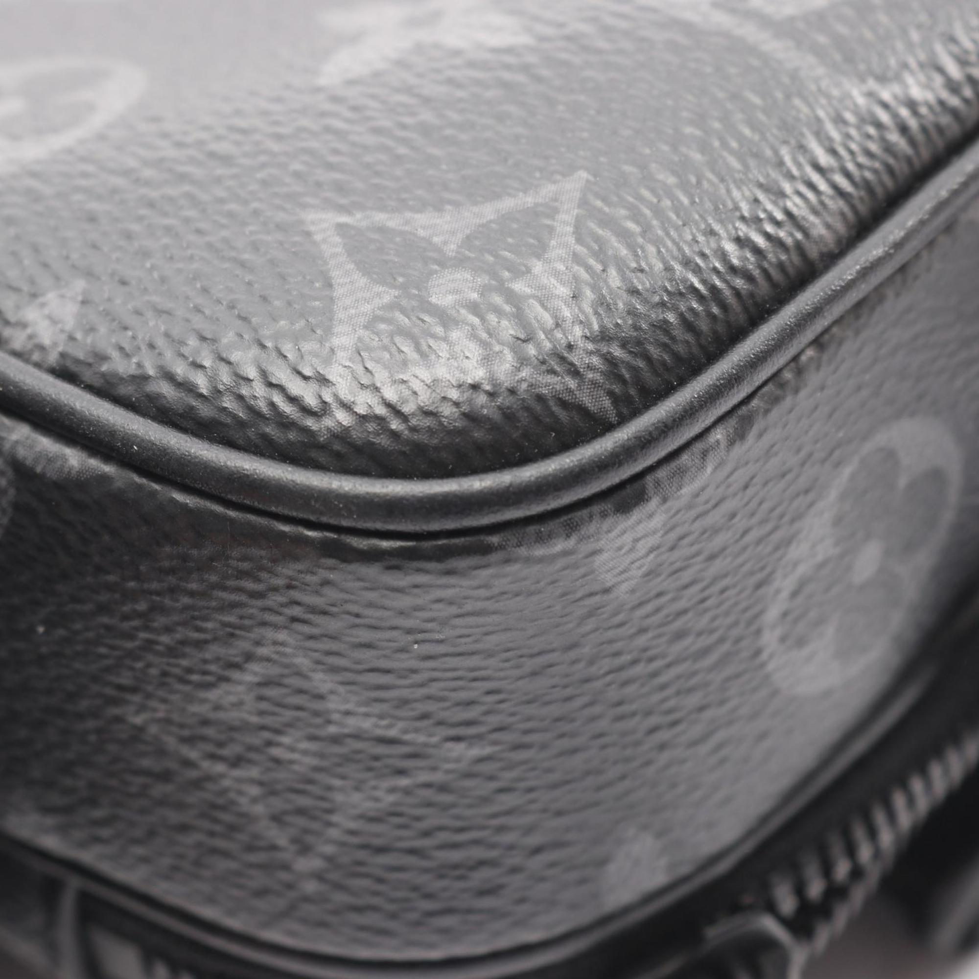 Louis Vuitton Black Coated Canvas Shoulder Bag