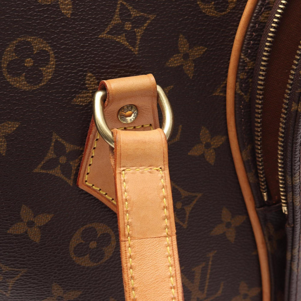 Louis Vuitton Brown Coated Canvas Leather Shoulder Bag