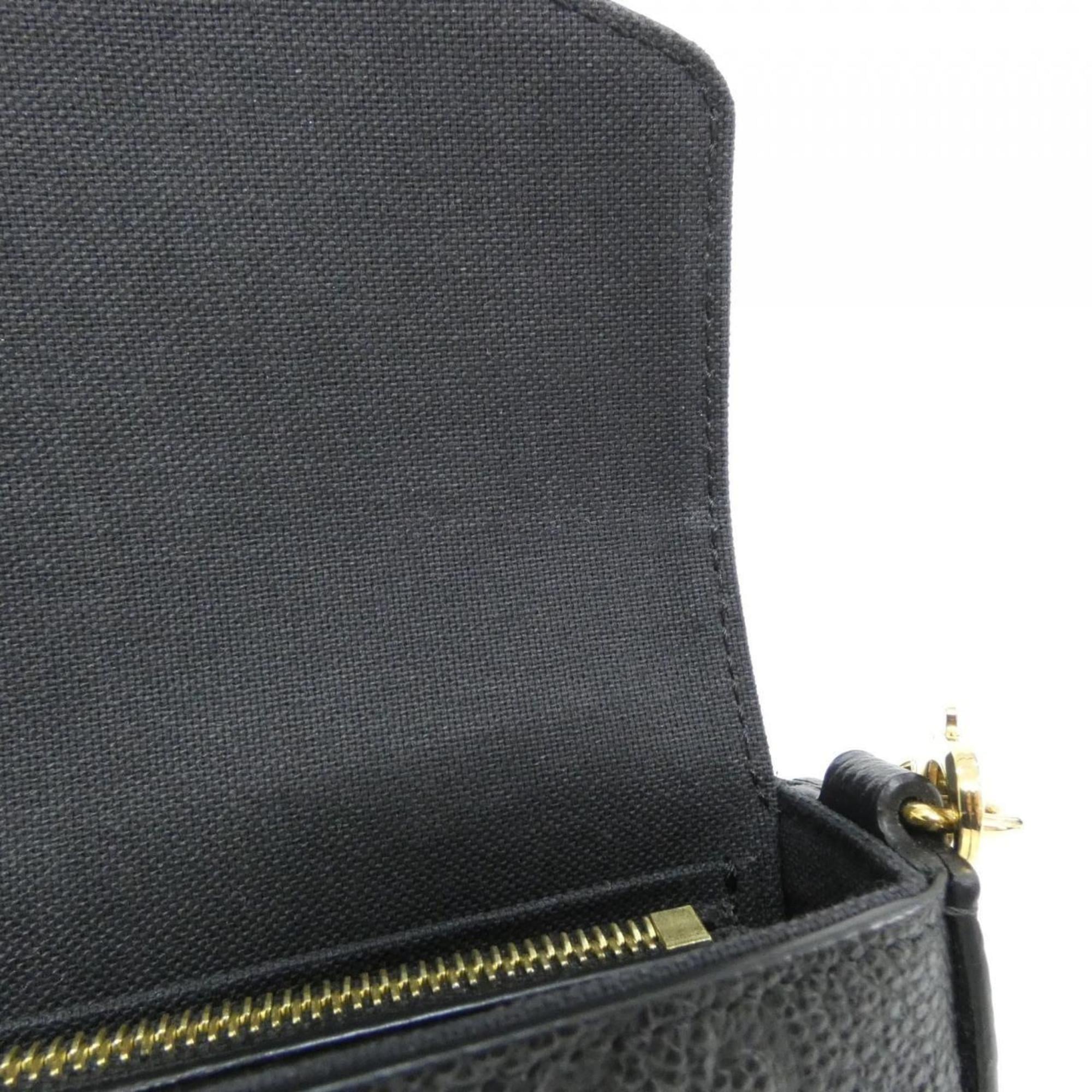 Louis Vuitton Monogram Empreinte Black Leather Pochette Shoulder Bag