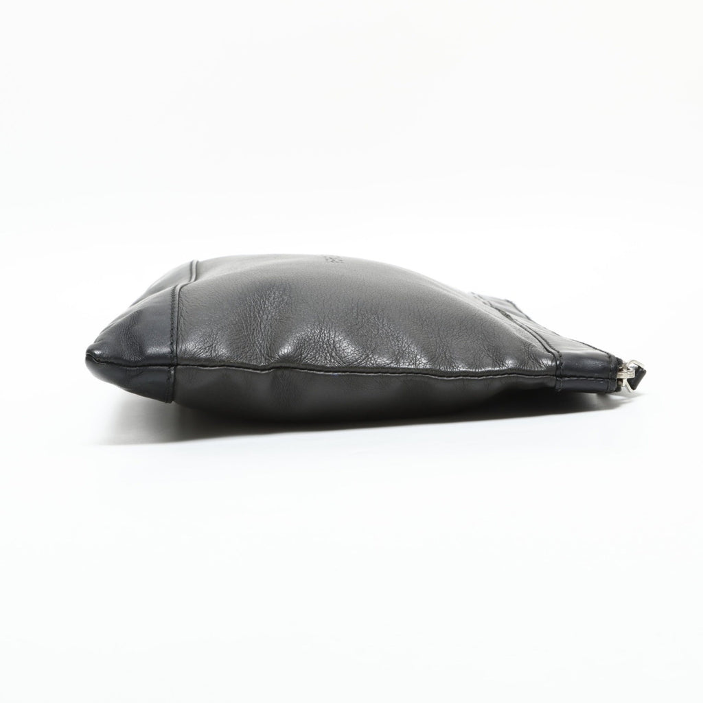 Balenciaga Black Leather Clutch
