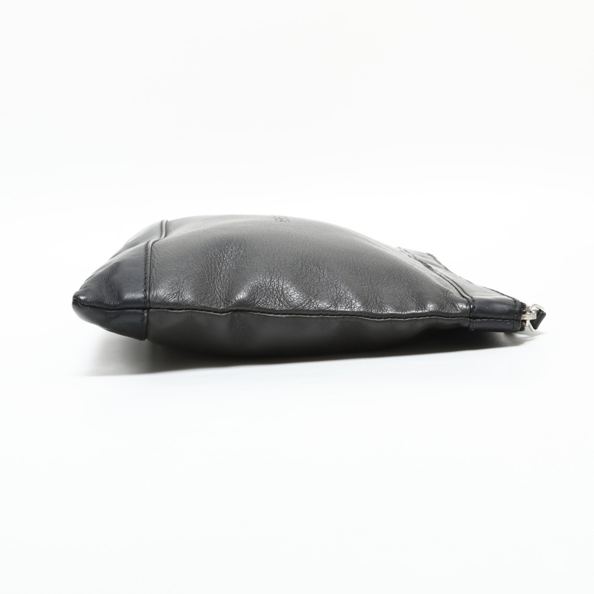 Balenciaga Black Leather Clutch