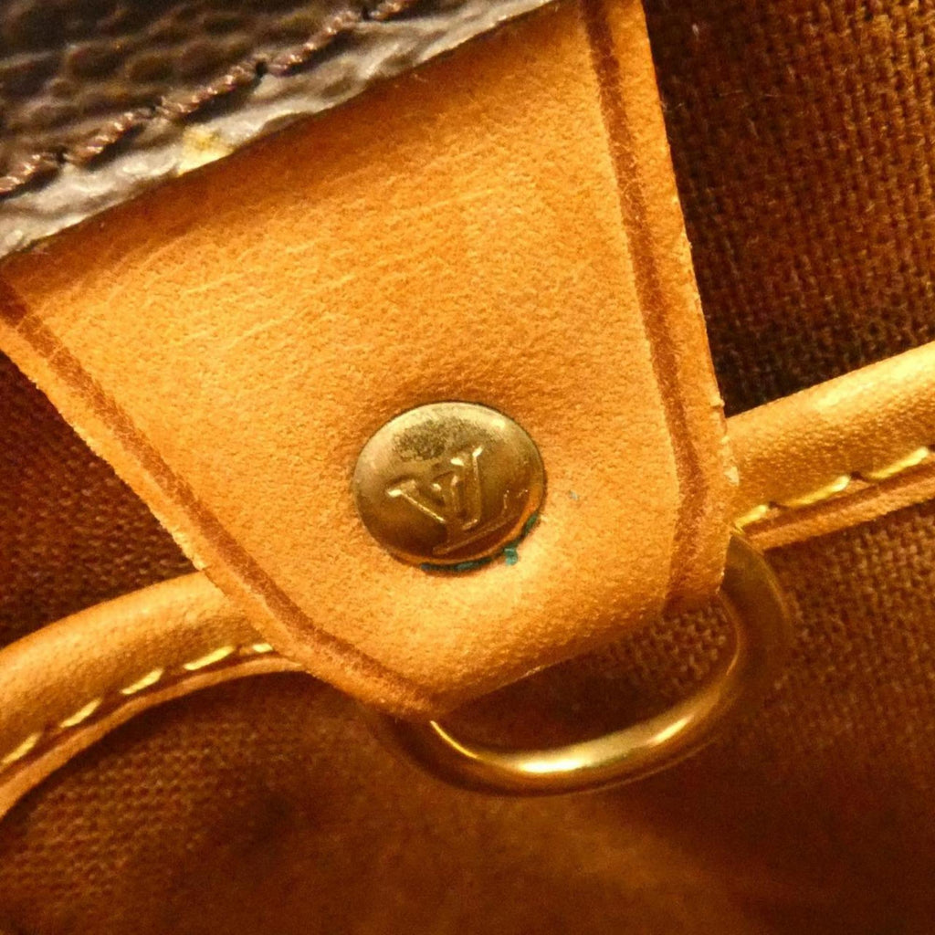 Louis Vuitton Brown Coated Canvas Handbag