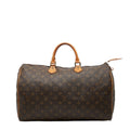 Louis Vuitton Brown Dark Brown Pvc Leather Boston Bag Handbag