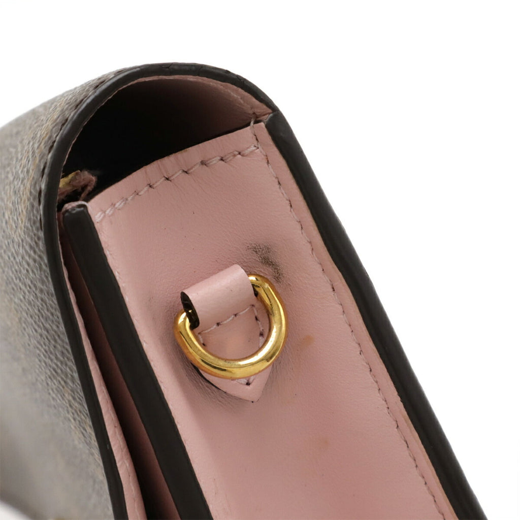 Louis Vuitton Rose Ballerine Monogram Clutch Bag Shoulder Bag