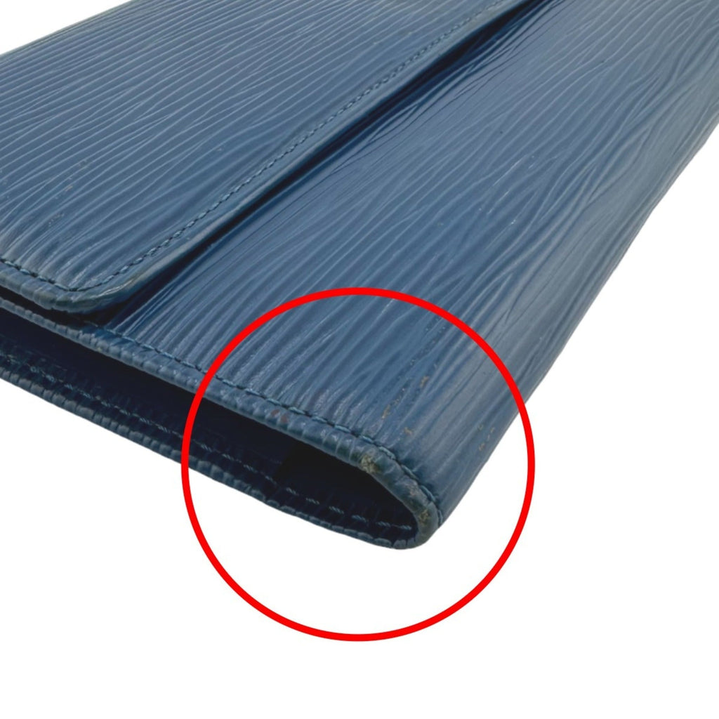 Louis Vuitton Toledo Blue Epi Leather Wallet