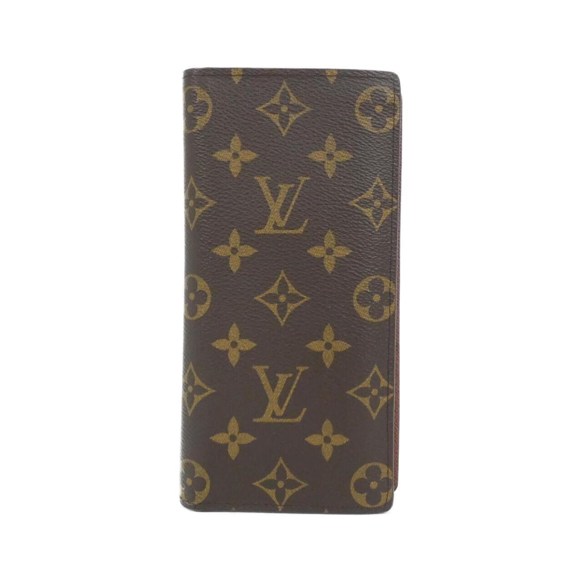 Louis Vuitton Marron Coated Canvas Long Wallet