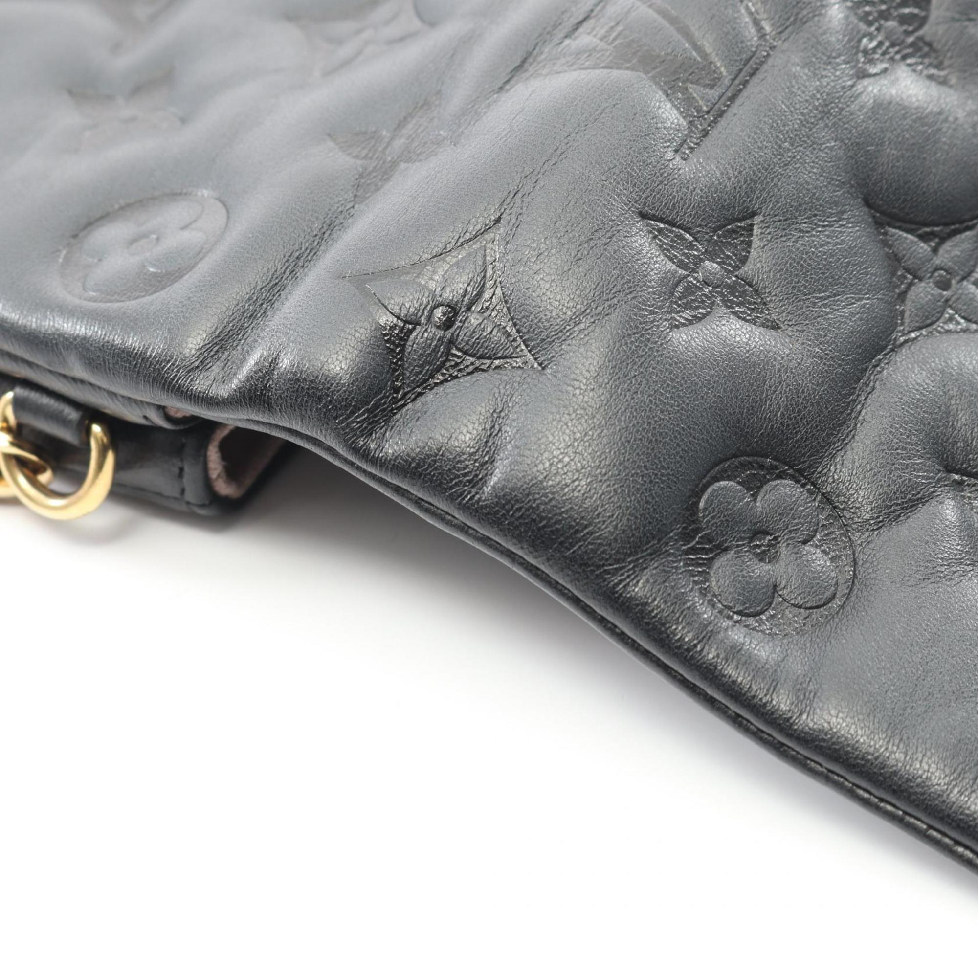 Louis Vuitton Black Noir Leather Shoulder Bag