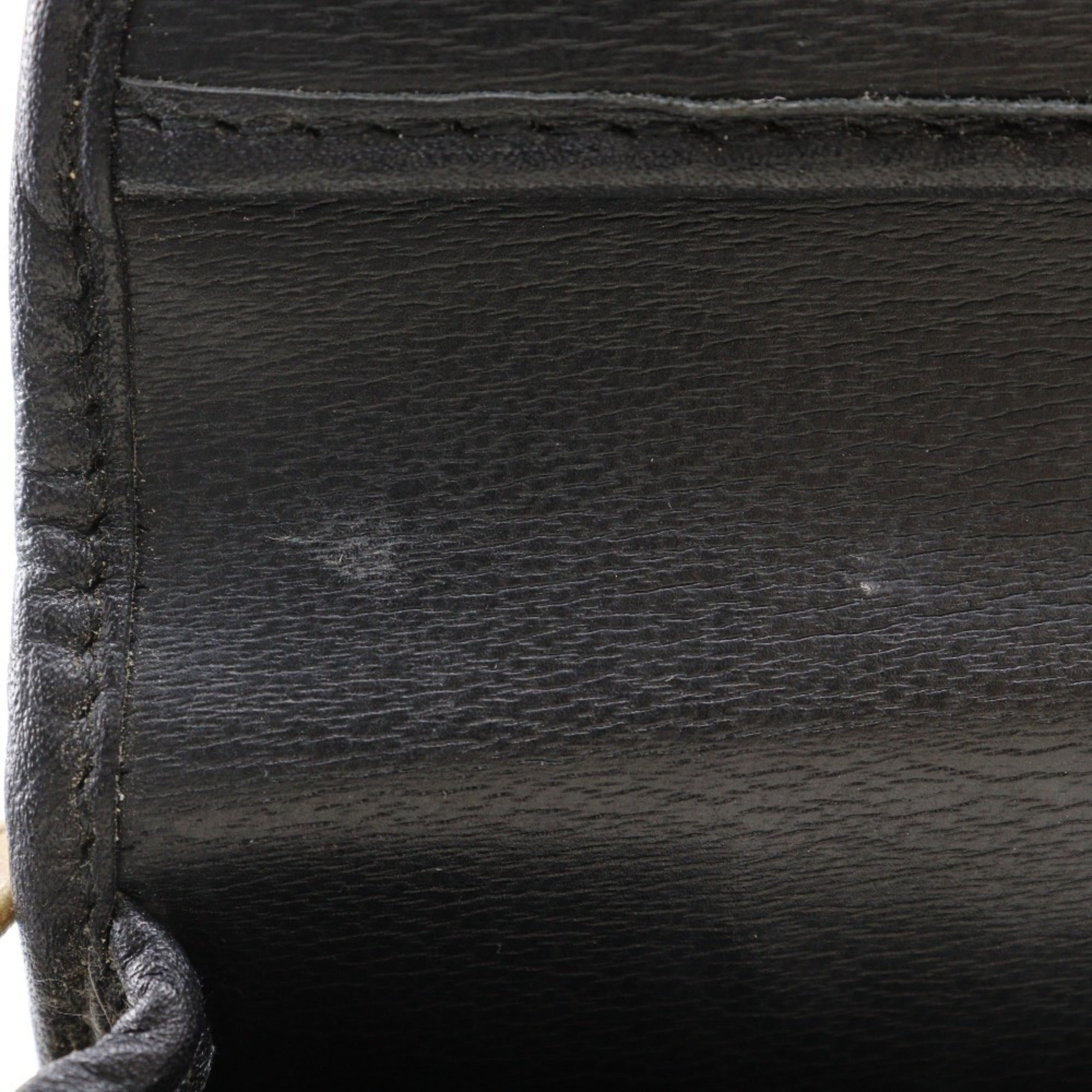 Christian Dior Black Leather Pochette Shoulder Bag (Pre-Owned)