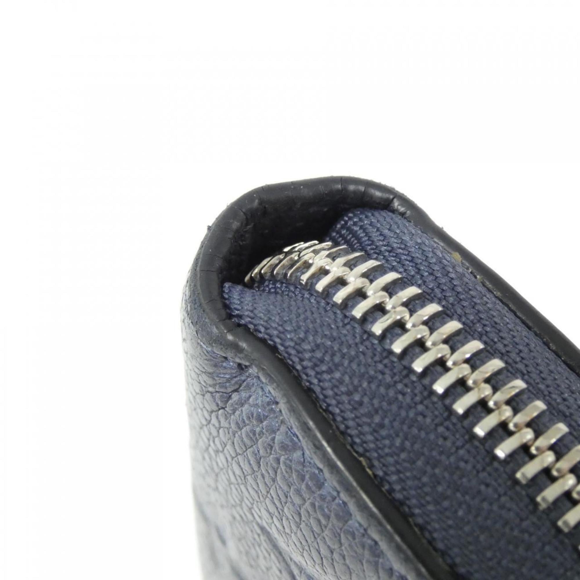 Louis Vuitton Navy Leather Long Wallet