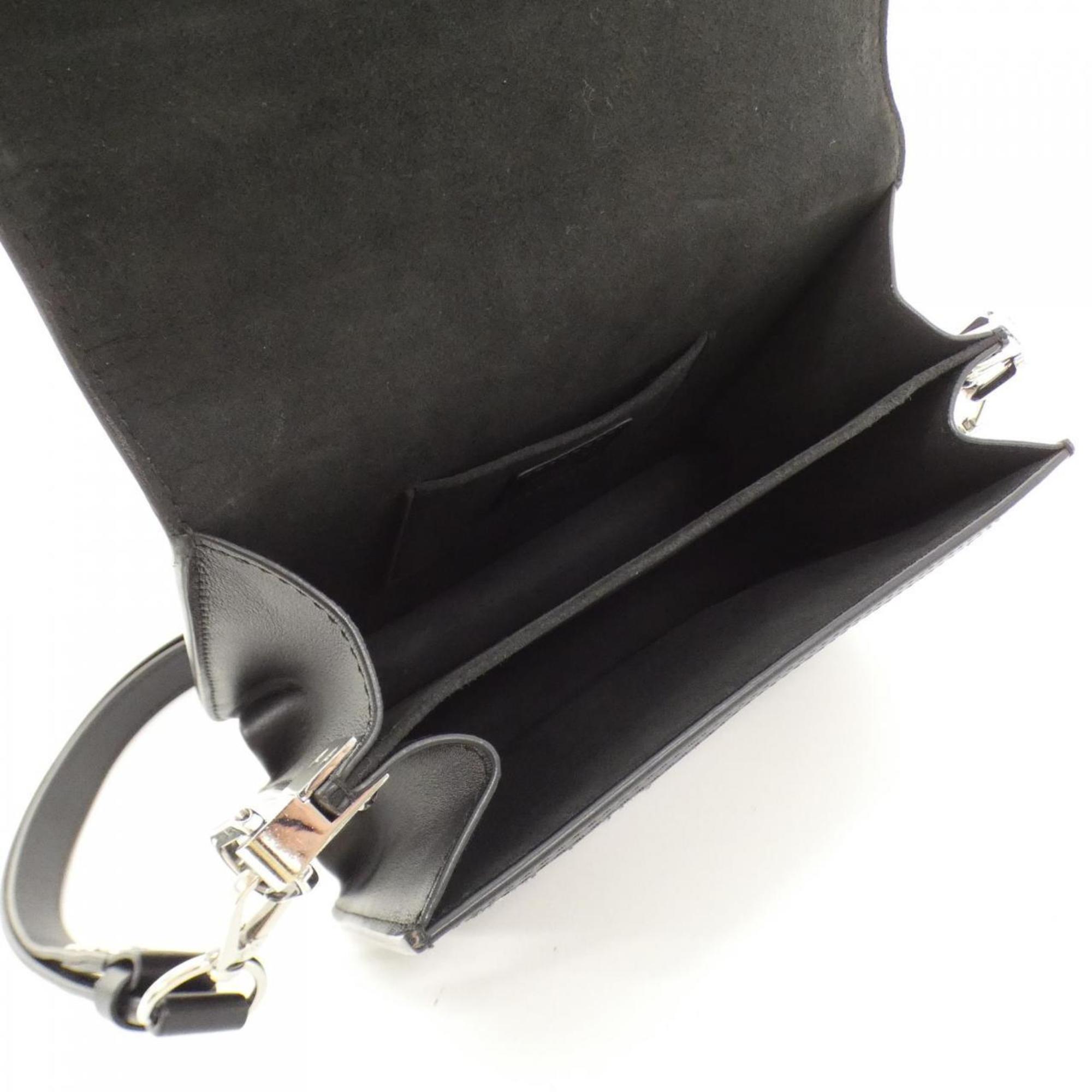 Louis Vuitton Black Tweed Spangles Leather Shoulder Bag