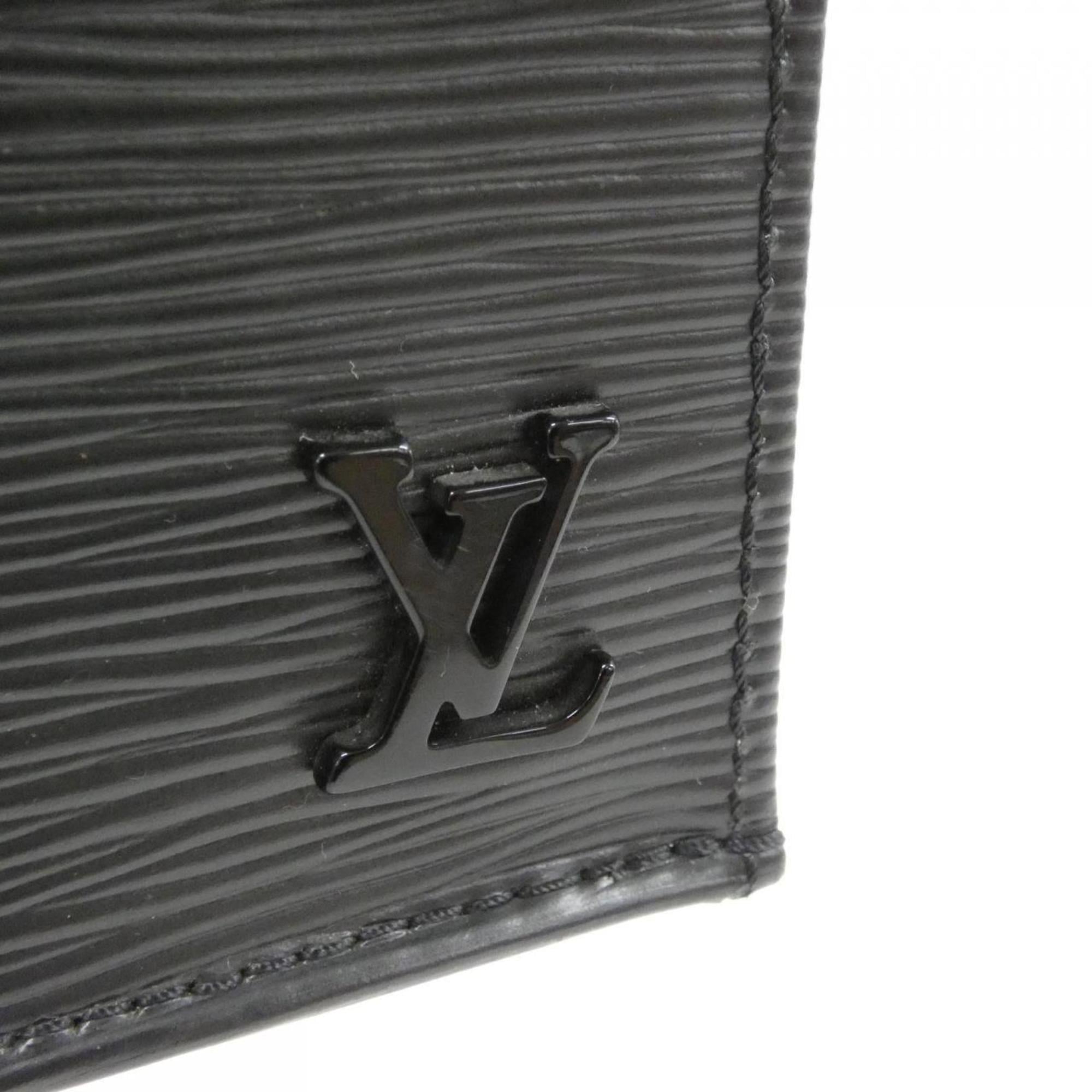 Louis Vuitton Black Leather Handbag