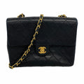 Chanel Black Leather Shoulder Bag