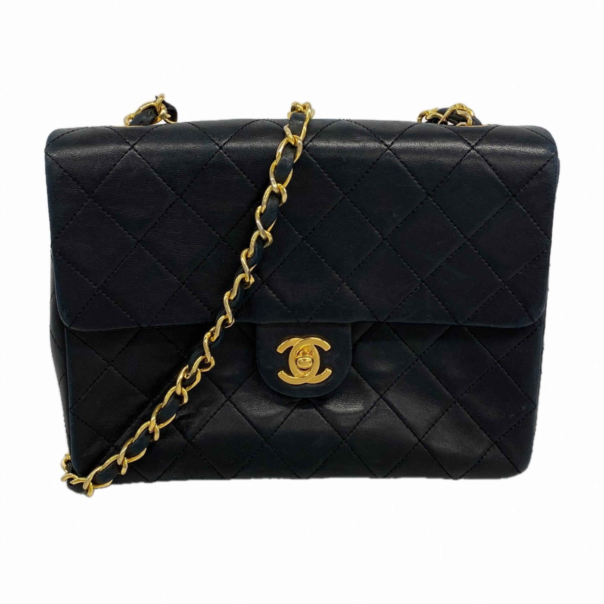 Chanel Black Leather Shoulder Bag